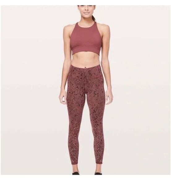 Lululemon X SoulCycle Women's Ankle Leggings Size 4 Multicolor Reflective EUC - Picture 1 of 11